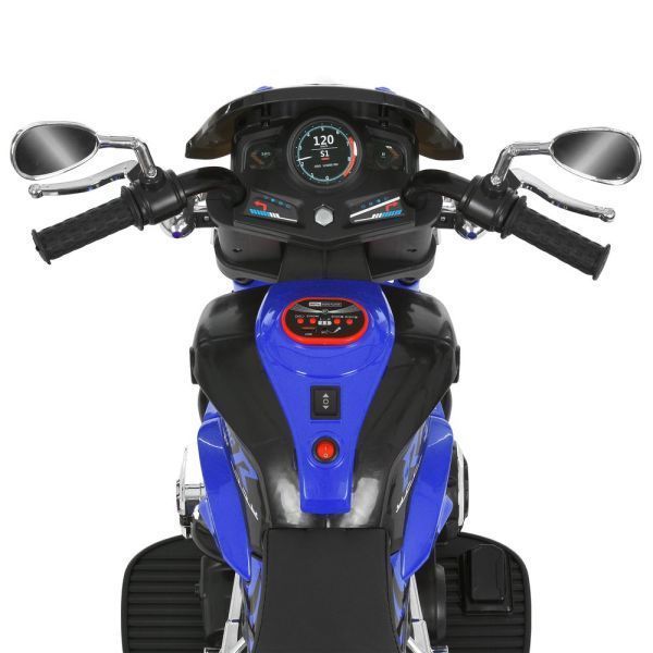 Детский мотоцикл BMW R 1200 C M 6263EL-4, 2 мотора по 25W, EVA, кожа, Bluetooth, синий mp-330729 фото