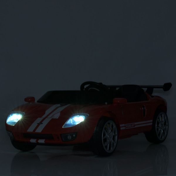 Детский электромобиль Ford GT M 6107EBLR-3 красный, 4 мотора по 90W, Bluetooth, кожа mp-328334 фото
