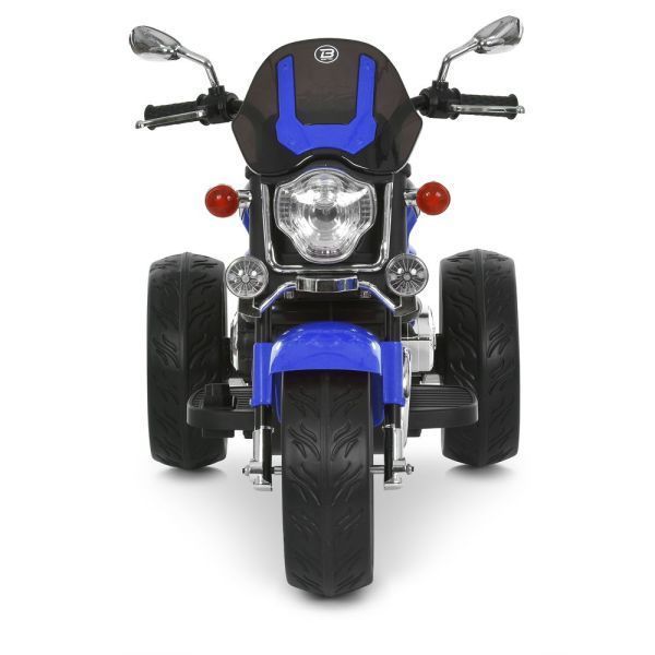 Детский мотоцикл BMW R 1200 C M 6263EL-4, 2 мотора по 25W, EVA, кожа, Bluetooth, синий mp-330729 фото