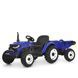 Трактор M 6260EBLR-4(24V) (1шт) р/к2,4G, с прицепом, 1акум24V7AH, 2моторы95W, муз, свет, MP3, USB, BLUETOOTH, TF, колесаEVA, синий mp-329842 фото 1