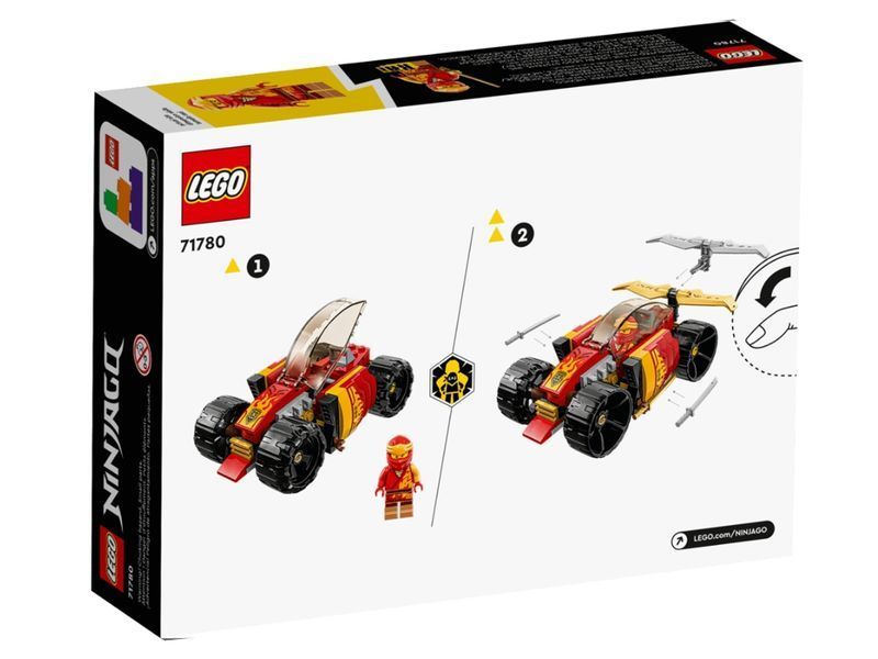 Конструктор LEGO NINJAGO Гоночний автомобіль ніндзя Кая EVO, 94 деталі 71780 bab-395837 фото