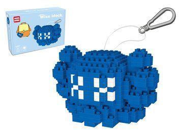 Конструктор брелок фігурка Kaws синій 276 деталей, 8 см, збірна модел 2587 bab-388511 фото