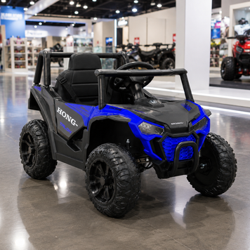 Детский электромобиль Джип-багги Bambi M 6258EBLR-4 синий, 2 мотора по 35W, EVA, экокожа, Bluetooth, MP3 mp-329831 фото