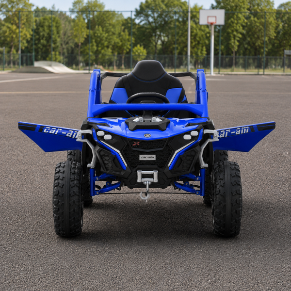 Дитячий електромобіль Джип Баггі Bambi Racer M 6256EBLR-4 синій, 4 мотори по 45W, EVA, шкіра, MP3, USB, Bluetooth, TF, музика, світло mp-329570 фото