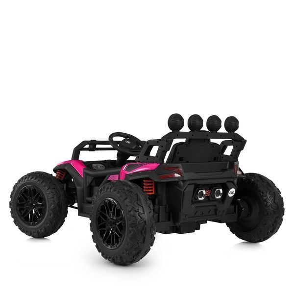 Багги M 6073EBLR-8 2, 4G на радиоуправлении, 2*12V7AH, 4*35W, USB, BLUETOOTH, EVA, музыка, свет, кожа, розовый mp-308889 фото