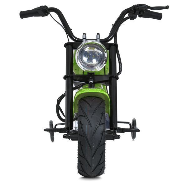 Мотоцикл M 6016AL-5 36V 1шт 2*18V9AH, 1*350W, USB, BLUETOOTH, TF, шкіра, зелений mp-306658 фото