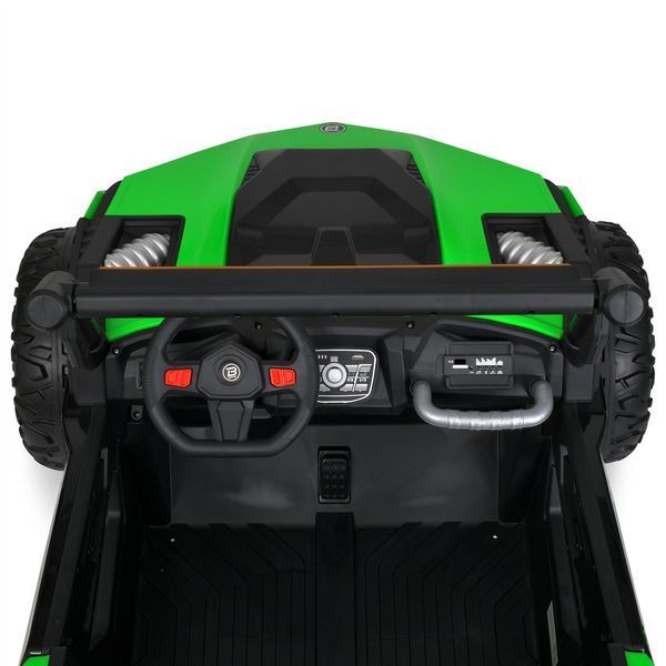 Джип M 6019EBLR-5 2, 4G на радиоуправлении, 2*12V12AH, 4*45W, MP3, USB, TF, BLUETOOTH, EVA, APP, шкіра, музыка, свет, зелений mp-304788 фото