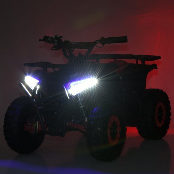Квадроцикл HB-FFA1000-2-5 мотор 1000W безщітк., 4 акум 12V/12AH, 26,5км/год, до 65кг, світло, чорно-зелений mp-337949 фото