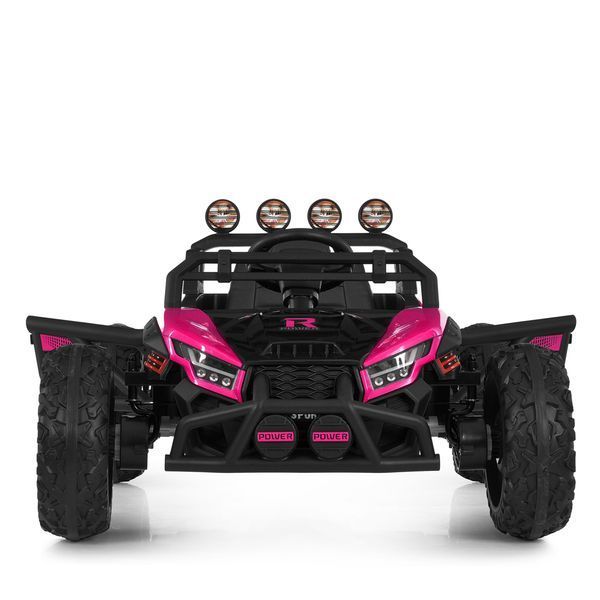 Багги M 6073EBLR-8 2, 4G на радиоуправлении, 2*12V7AH, 4*35W, USB, BLUETOOTH, EVA, музыка, свет, кожа, розовый mp-308889 фото