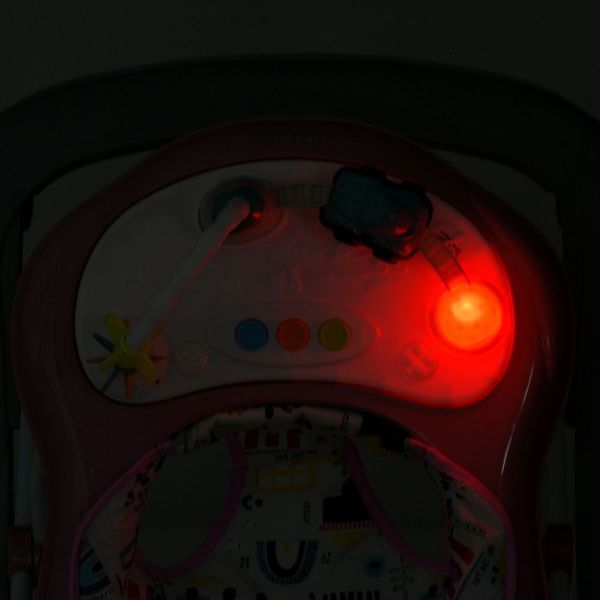 Ходунки ME 1215 SIMPLY Pink музыка, колеса 8шт, стопор, розовый mp-326285 фото