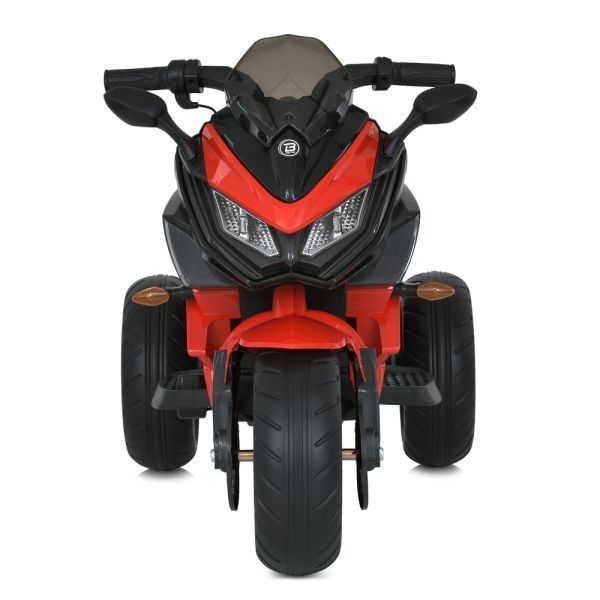 Дитячий мотоцикл BMW K1300S Bambi M 4274ELR-3, на радіокеруванні, червоний, 2 мотори по 35W, EVA, екошкіра, MP3, USB, TF mp-335914 фото