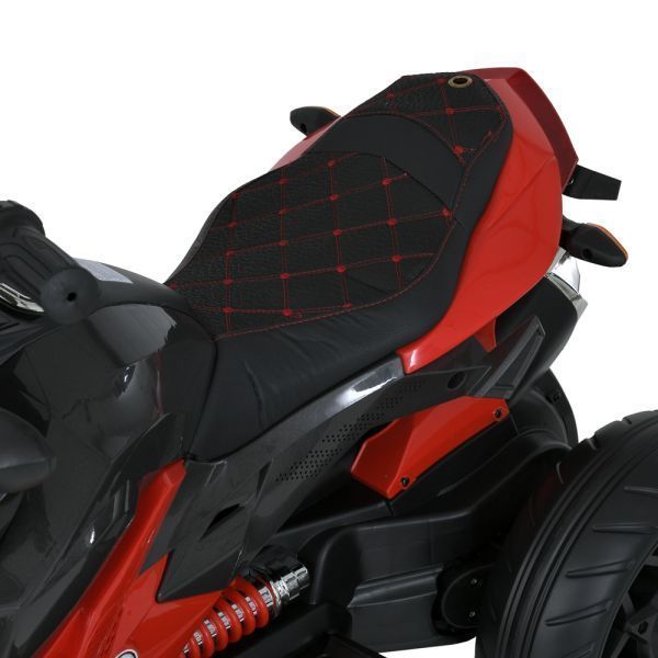 Дитячий мотоцикл BMW K1300S Bambi M 4274ELR-3, на радіокеруванні, червоний, 2 мотори по 35W, EVA, екошкіра, MP3, USB, TF mp-335914 фото