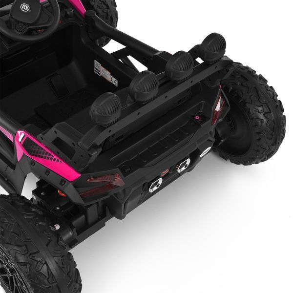 Багги M 6073EBLR-8 2, 4G на радиоуправлении, 2*12V7AH, 4*35W, USB, BLUETOOTH, EVA, музыка, свет, кожа, розовый mp-308889 фото