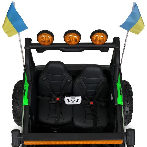Джип M 6019EBLR-5 2, 4G на радиоуправлении, 2*12V12AH, 4*45W, MP3, USB, TF, BLUETOOTH, EVA, APP, шкіра, музыка, свет, зелений mp-304788 фото