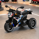 Дитячий мотоцикл BMW S1000R M 6142EL-1 білий, 2 мотори по 25W, EVA, шкіра, Bluetooth, MP3 mp-312597 фото 4