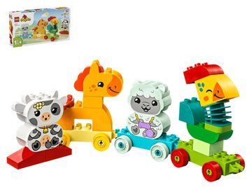 Перший конструктор для малят Поїзд тваринок LEGO DUPLO My First, 19 деталей 10412 bab-395845 фото
