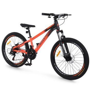 Велосипед PROFI FREEDOM 24 д. FD-2404 алюм.рама 11",SKD85%,SHIMANO 21SP,скоростн.кол.,промподш.,оранж. mp-347979 фото
