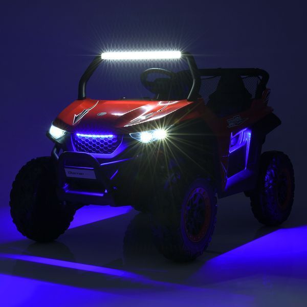 Дитячий електромобіль Джип Bambi M 5025 EBLR-3 (24V), Баггі, двомісний, червоний mp-287010 фото
