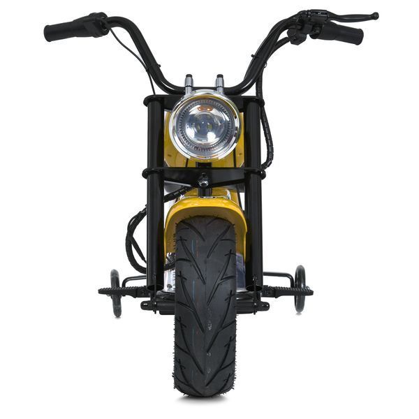 Мотоцикл M 6016AL-6 36V 1шт 2*18V9AH, 1*350W, USB, BLUETOOTH, TF, шкіра, жовтий mp-306659 фото