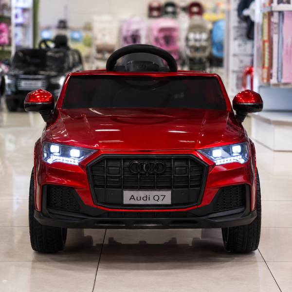 Детский электромобиль Джип Audi Q7 M 5796EBLRS-3 красный, 2 мотора по 35W, EVA, кожа, MP3, USB, Bluetooth, автопокраска mp-335753 фото