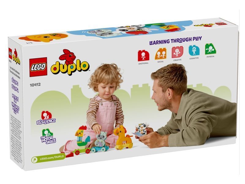 Первый конструктор для малышей Поезд животных LEGO DUPLO My First, 19 деталей 10412 bab-395845 фото