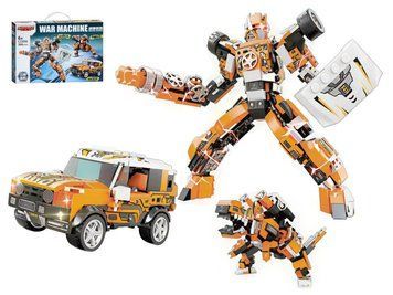 Конструктор 3-в-1 Позашляховик динозавр Mecha Series, 20 см, трансформується FY917266 bab-389514 фото