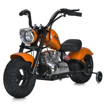 Мотоцикл M 6016AL-7 36V 1шт 2*18V9AH, 1*350W, USB, BLUETOOTH, TF, шкіра, помаранч mp-306660 фото
