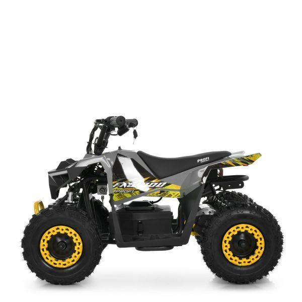 Квадроцикл HB-FFG1000-11-6 мотор 1000W, 3акум 12V/12AH, 25км/год, до 45кг, світло, сіро-жовтий mp-337964 фото