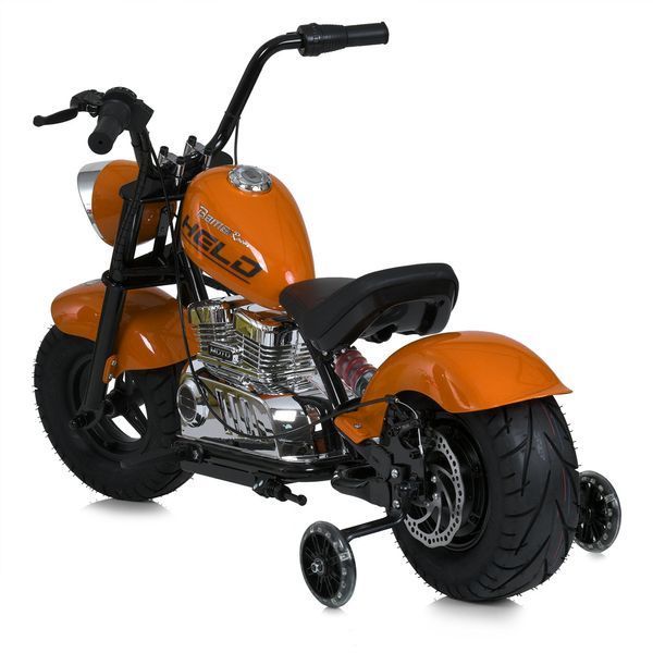 Мотоцикл M 6016AL-7 36V 1шт 2*18V9AH, 1*350W, USB, BLUETOOTH, TF, шкіра, помаранч mp-306660 фото