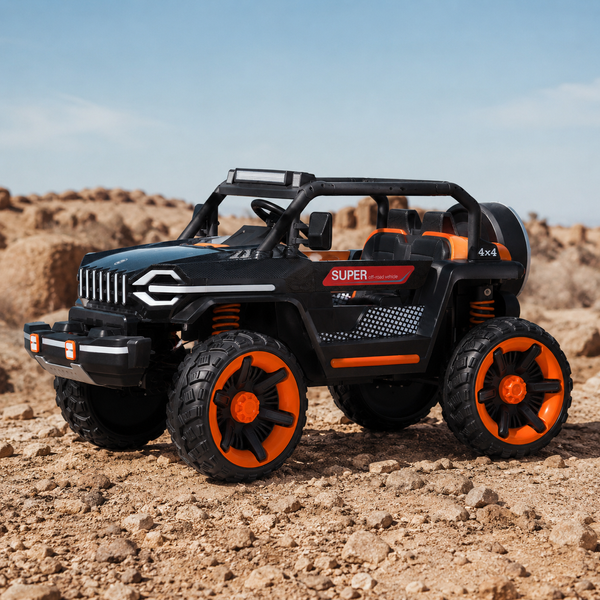 Дитячий електромобіль Джип Bambi M 5824 EBLRS-19 (24V) Jeep, карбоновий mp-297468 фото