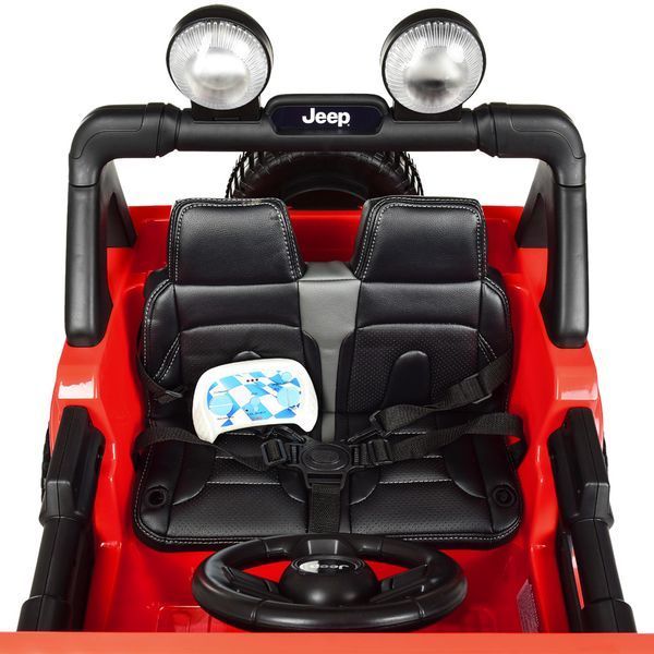 Дитячий електромобіль Джип Jeep Wrangler Rubicon Bambi M 4176 EBLR-3 червоний, 4 мотори по 35W, MP3, Bluetooth, EVA, шкіра mp-221219 фото