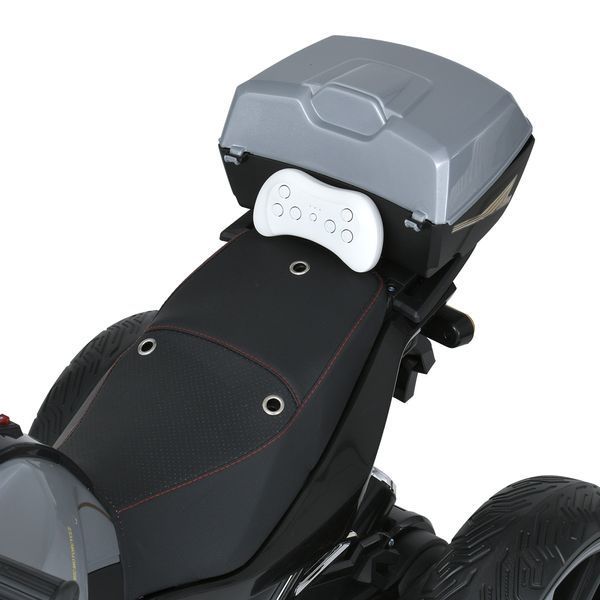 Мотоцикл M 5830EBL-2 1акум12V12, 2мотори45W, USB, MP3, TF, bluetooth, музика, світло, EVA, шкіра, чорний mp-297924 фото