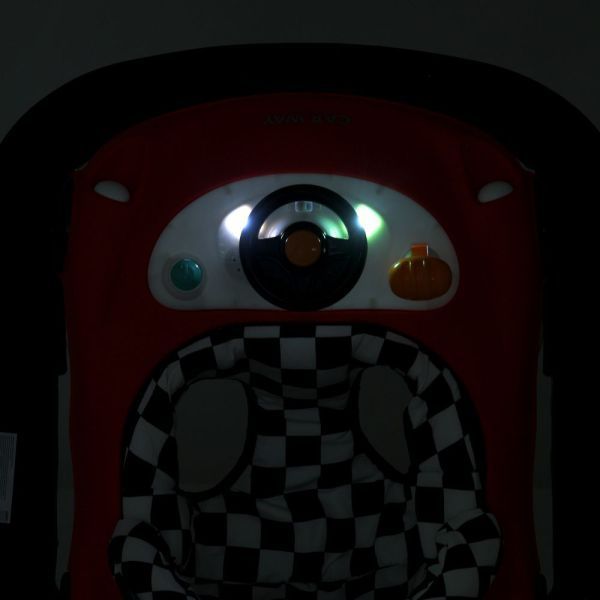 Ходунки ME 1216 CAR WAY Red-Black музыка, колеса 8шт, стопор, красно-черный mp-326287 фото