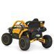 Детский электромобиль Джип Багги Bambi Racer M 6256EBLR-6, 4 мотора по 45W, EVA, кожа, MP3, USB, Bluetooth, желтый mp-329688 фото 7