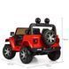 Дитячий електромобіль Джип Jeep Wrangler Rubicon Bambi M 4176 EBLR-3 червоний, 4 мотори по 35W, MP3, Bluetooth, EVA, шкіра mp-221219 фото 3