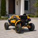 Детский электромобиль Джип Багги Bambi Racer M 6256EBLR-6, 4 мотора по 45W, EVA, кожа, MP3, USB, Bluetooth, желтый mp-329688 фото 3