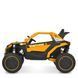 Детский электромобиль Джип Багги Bambi Racer M 6256EBLR-6, 4 мотора по 45W, EVA, кожа, MP3, USB, Bluetooth, желтый mp-329688 фото 10