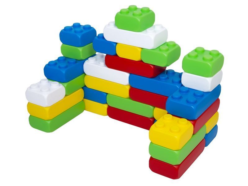 Конструктор великі блоки Mega Brick Bamsic №3, 25,5 см, великі деталі, BAMSIC 115/26 bab-383958 фото