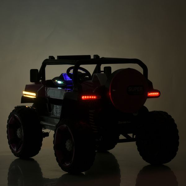 Дитячий електромобіль Джип Bambi M 5824 EBLRS-8 (24V) Jeep, рожевий mp-297469 фото