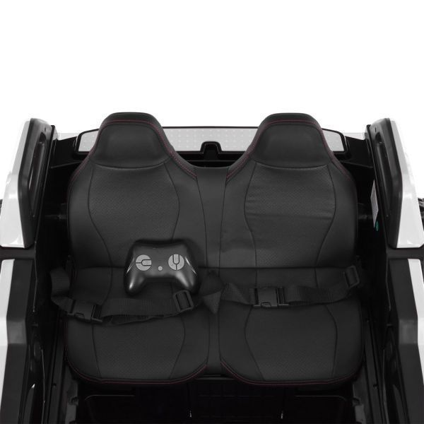 Джип M 6291EBLR-1(24V) (1шт) 2,4G, 4мотори35W, 2акум12V7AH, MP3, USB, BLUETOOTH, EVA, TF, шкіра, свет, музыка, білий mp-330396 фото