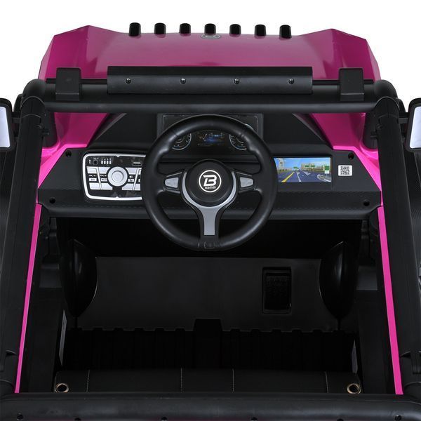 Дитячий електромобіль Джип Bambi M 5824 EBLRS-8 (24V) Jeep, рожевий mp-297469 фото