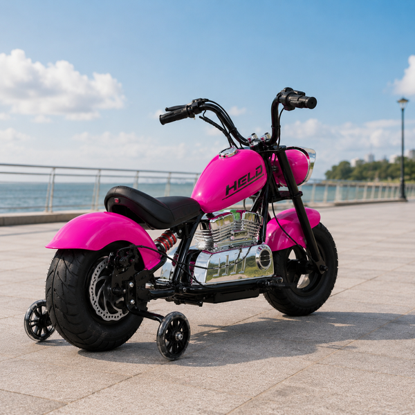 Мотоцикл M 6016AL-8 36V 1шт 2*18V9AH, 1*350W, USB, BLUETOOTH, TF, шкіра, розовий mp-306661 фото
