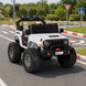 Детский электромобиль Джип Jeep Wrangler M 6204EBLR-1 двухместный белый, 4 мотора по 45W, EVA, кожа, MP3, USB, Bluetooth mp-317863 фото 6
