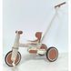 Велосипед детский ME 1202 FOLDI Сinnamon Beige 3в1, 3 цв EVA 8д., родительская ручка, беж mp-310493 фото